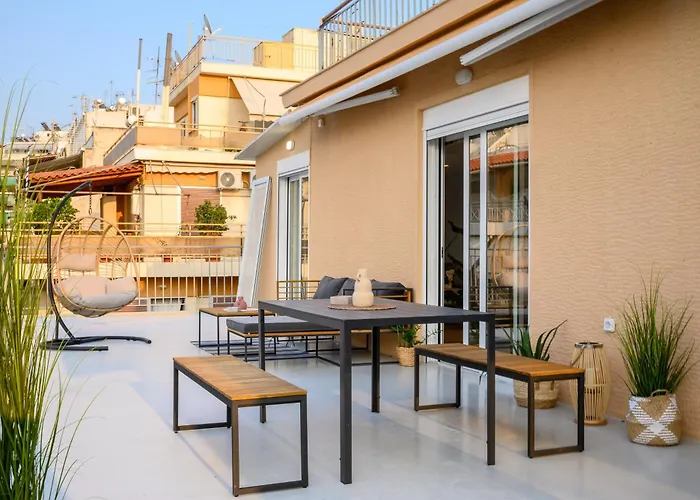 H Experience - Urban 2Bd Rooftop Athens Center